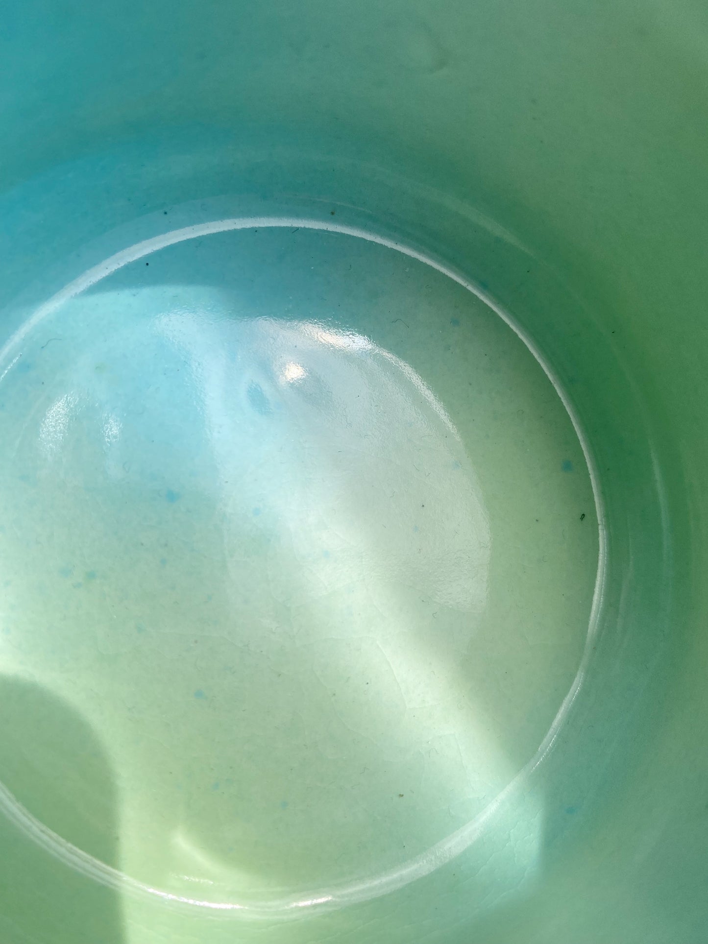 Blue green gradient flower planter