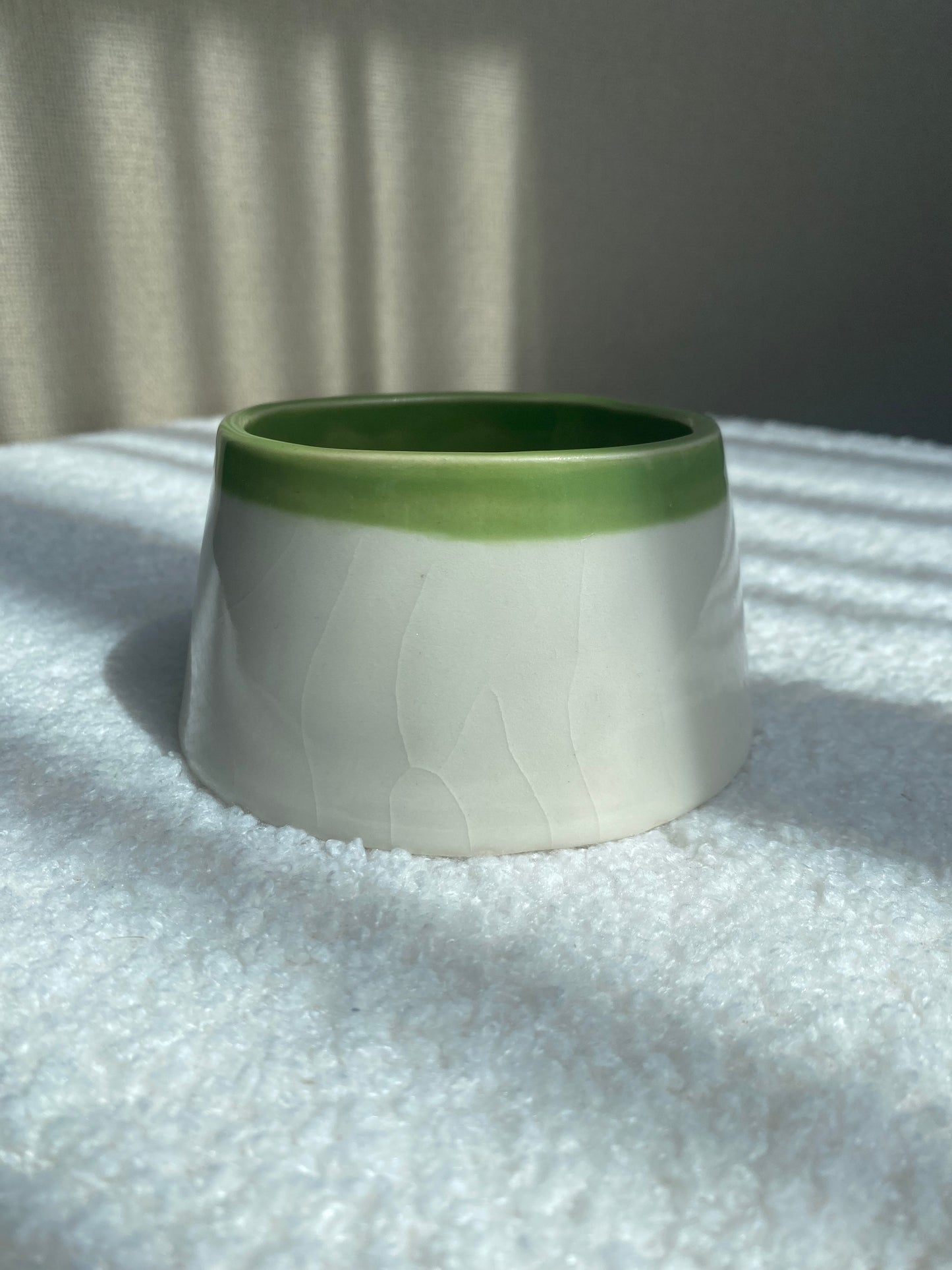 Green flower bouquet planter