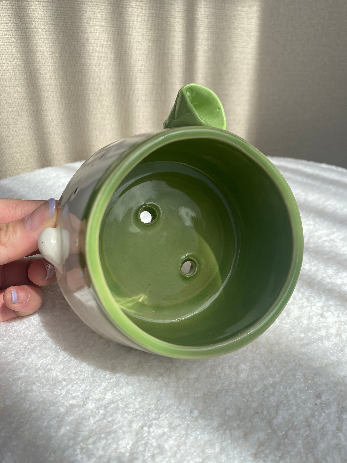 Green flower bouquet planter