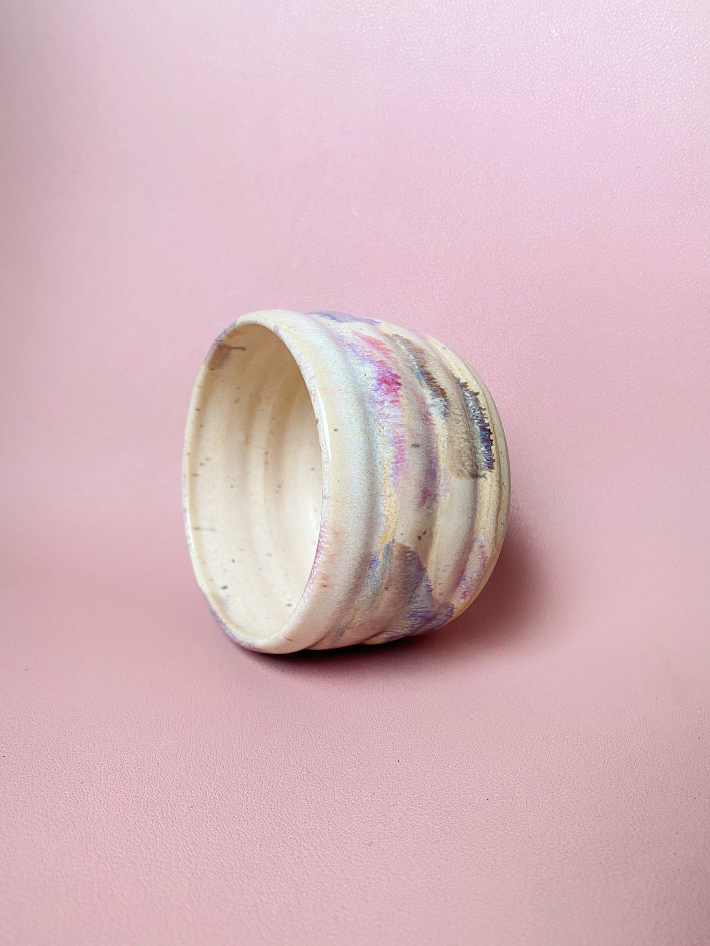 Multicoloured painted planter