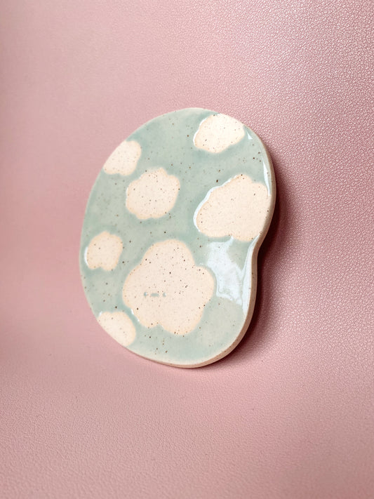 Speckled meh cloud coaster