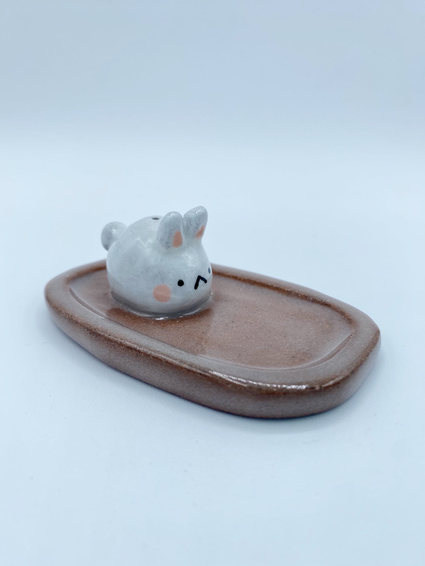 Bunny trinket dish (round)