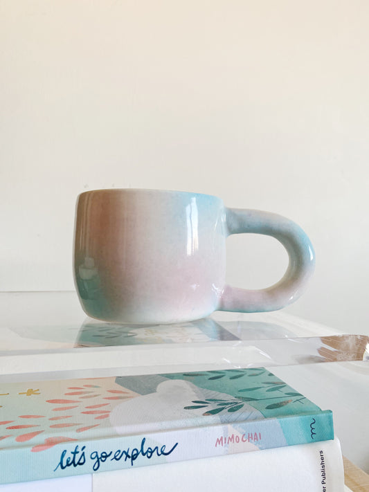 Pink and blue gradient mug