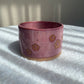 Pink flower pattern planter